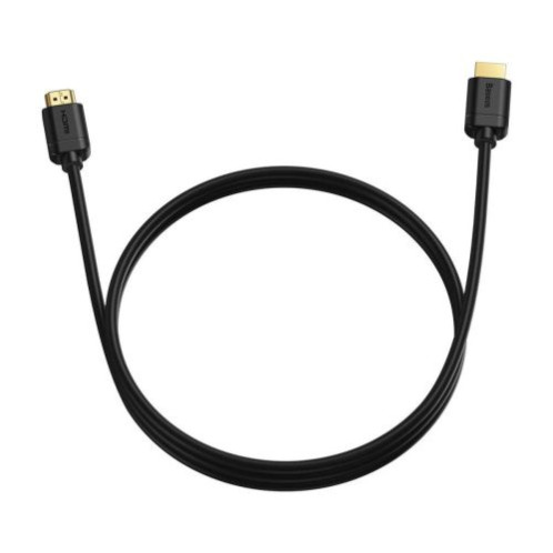 Baseus Video Cable High Definition Series HDMI To HDMI 4K 60 Hz, 3D HDR, 18 Gbps, 2m, Black (CAKGQ-B01) DA34613-311