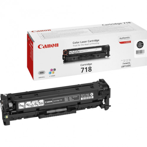 Canon 718 BK noir 2662B002 333599-33