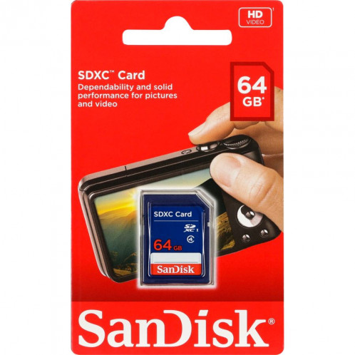 SanDisk SDXC Carte 64GB SDSDB-064G-B35 723340-33