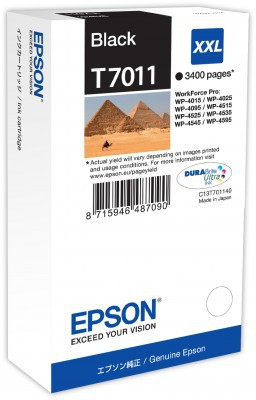 Epson Encre Noire XXL pour WP 4015DN/4095DN/4515DN/4525DNF/4595DNF 3400 pages ENCEPS0329-31