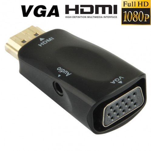 Adaptateur HDMI vers VGA Full HD 1080P + Audio AHDVGAA01-35