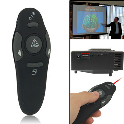 Présenteur laser multimédia, récepteur USB pour ordinateurs fixes et portables 15m PLMRUOFP02-36