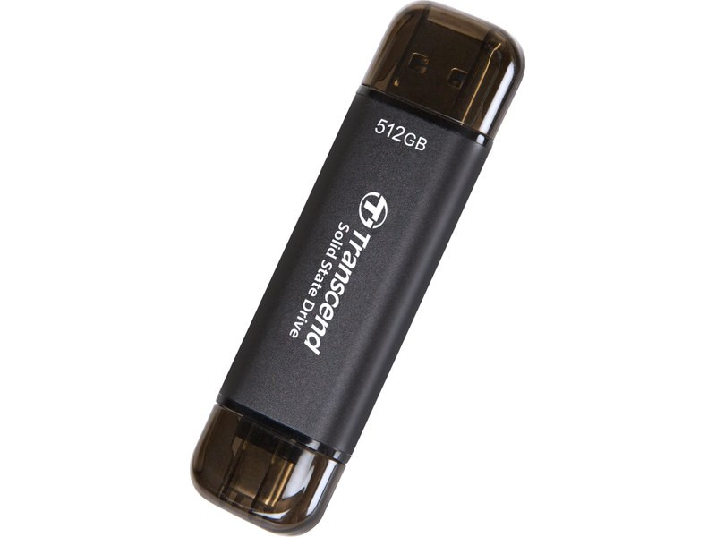 Disque SSD externe portable USB-C & USB-A 512 Go - Transcend ESD310C