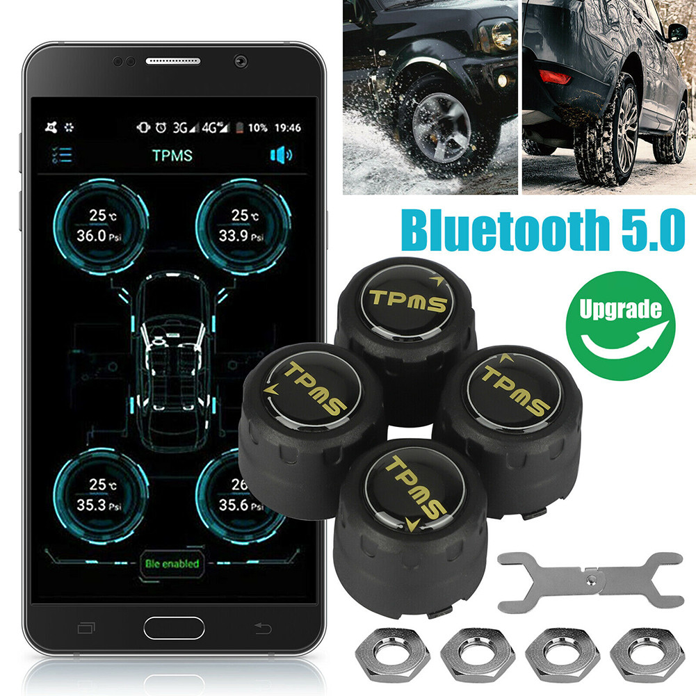 Détecteur de pression des pneus de voiture compatible Bluetooth