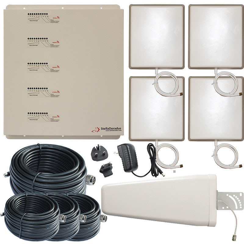 Antenne Extérieure GSM 4G Stella Doadus 5 Bandes + Câble 12m - Très Bon état