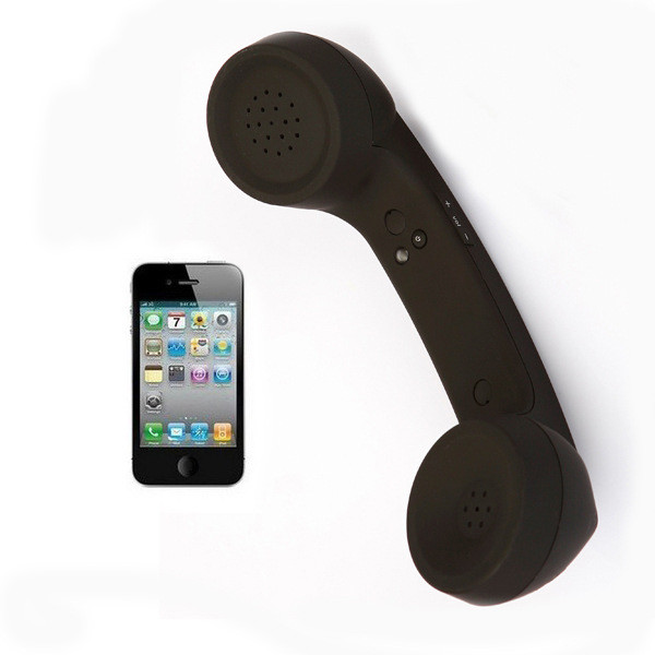 Téléphone rétro sans fil rouge Combiné résistant aux radiations Récepteurs  de combiné Casque pour téléphone portable