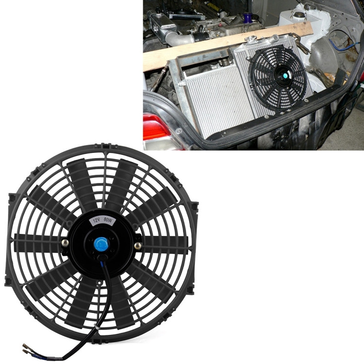 Ventilateur à pince pour voiture avec connexion 12 volts noir 18