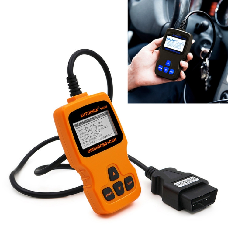 AUTOPHIX OM123 voiture Portable OBD2 Scanner outil de Diagnostic de voiture  OBD 2 Scanner automobile lecteur de Code EOBD (Orange)