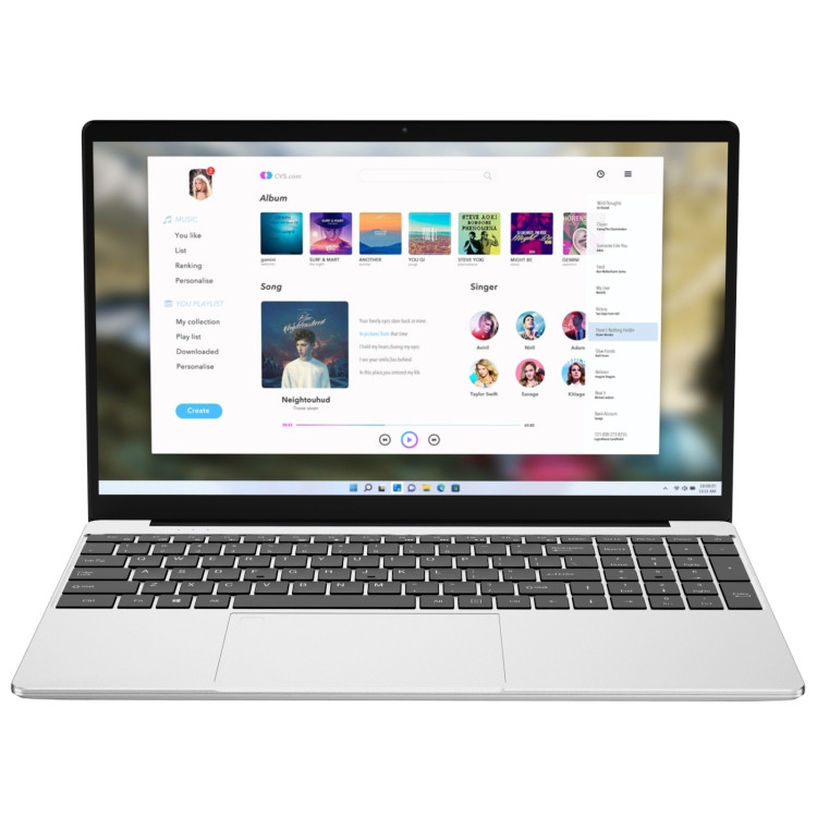 Ordinateur Portable 15,6" FHD – Processeur Intel N95, 16 Go RAM, 512 Go SSD – Windows 11 – Lecteur Empreinte – 1,68 Kg