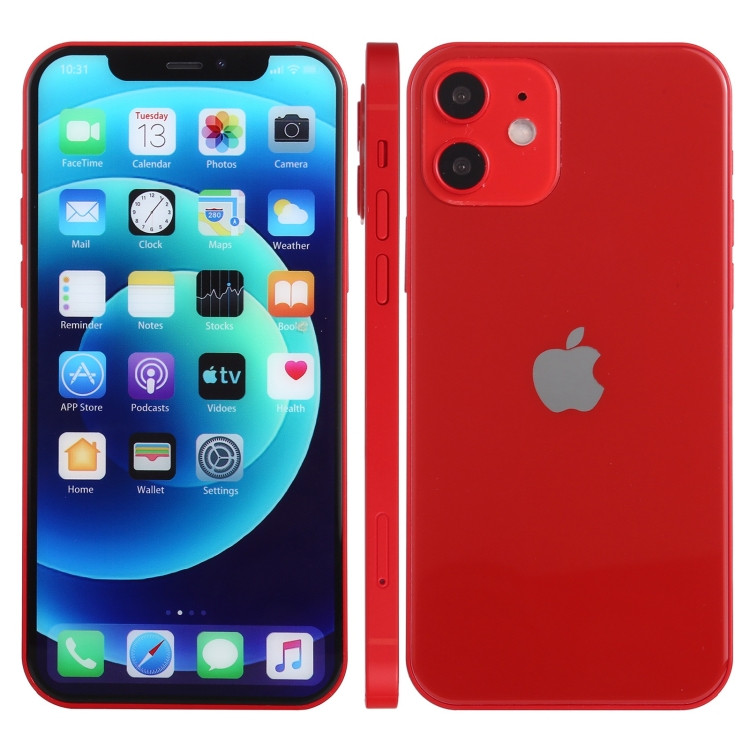 Écran couleur faux modèle d'affichage factice non fonctionnel pour iPhone 12  (6,1 pouces) (rouge)