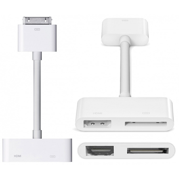 Adaptateur numérique AV HDMI à HDTV pour le nouvel iPad (iPad 3) / iPad 2 /  iPad / iPhone 4 & 4s / iPod Touch 4 (blanc)