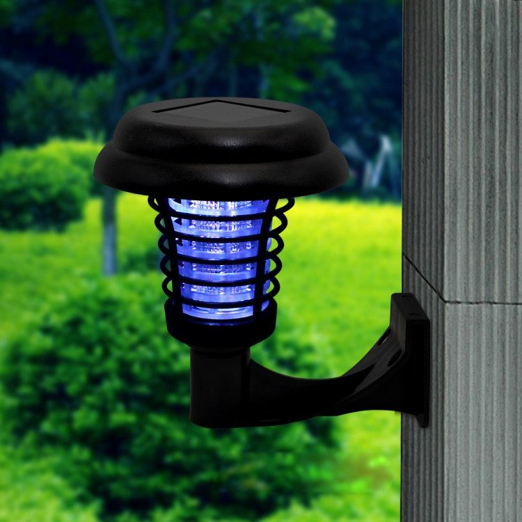 Lampe solaire anti-moustique LED Zapper Killer UV lampe insectes ravageurs  extérieur jardin pelouse paysage lumière