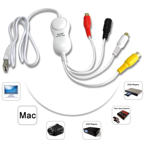 Clé USB de capture vidéo pour MAC (AV vers MAC)