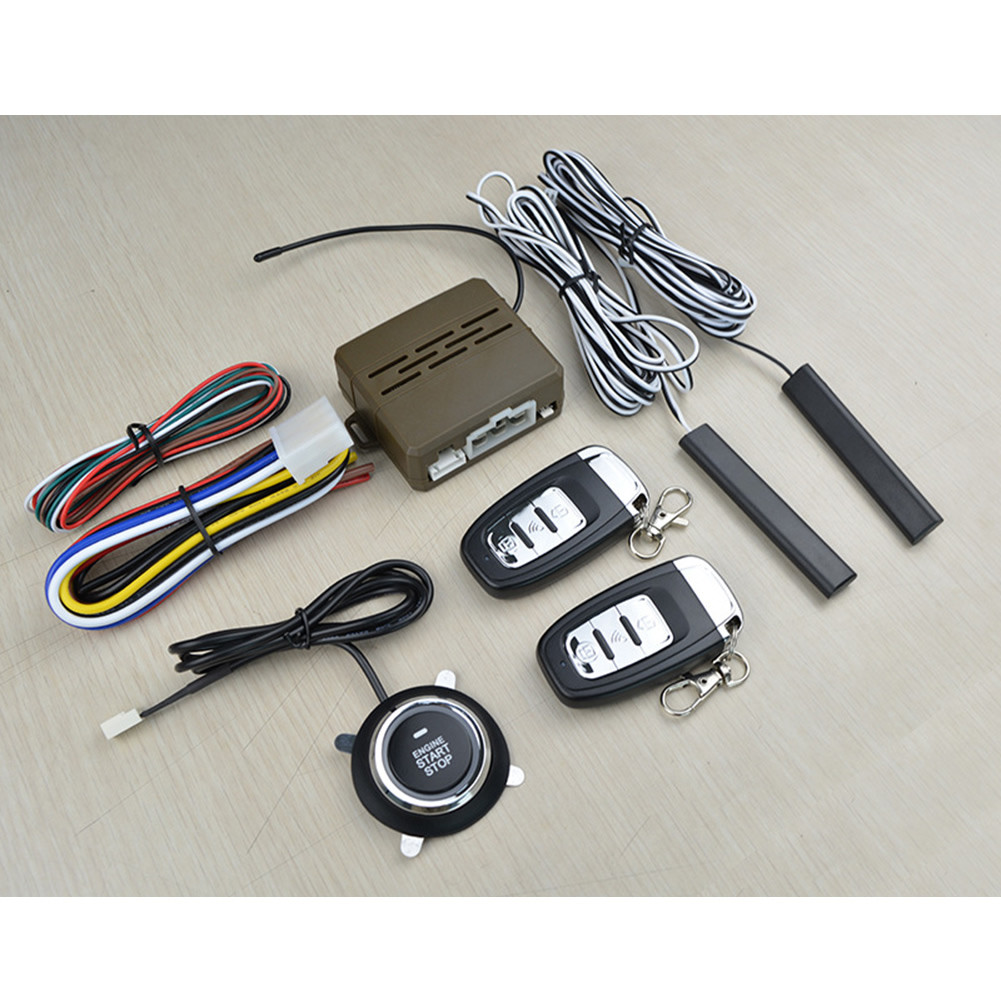 12v Universal 8 Pcs Alarme De Voiture Demarrez Systeme De Securite