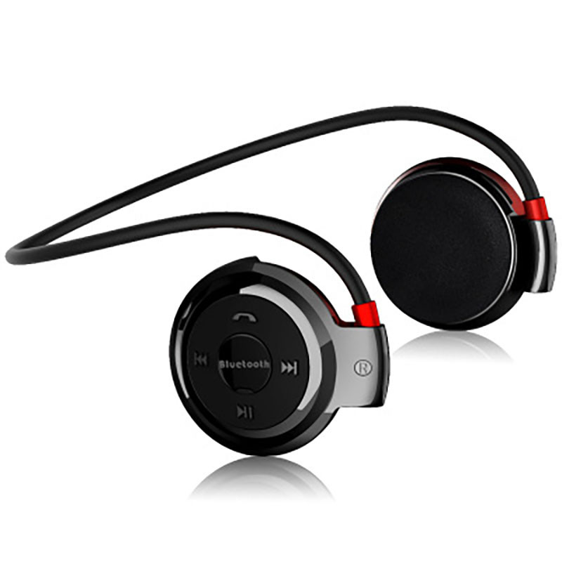 Casque Bluetooth sans fil Radio FM Sport Musique Stéréo Earpics Fente pour  carte Micro SD Casque noir