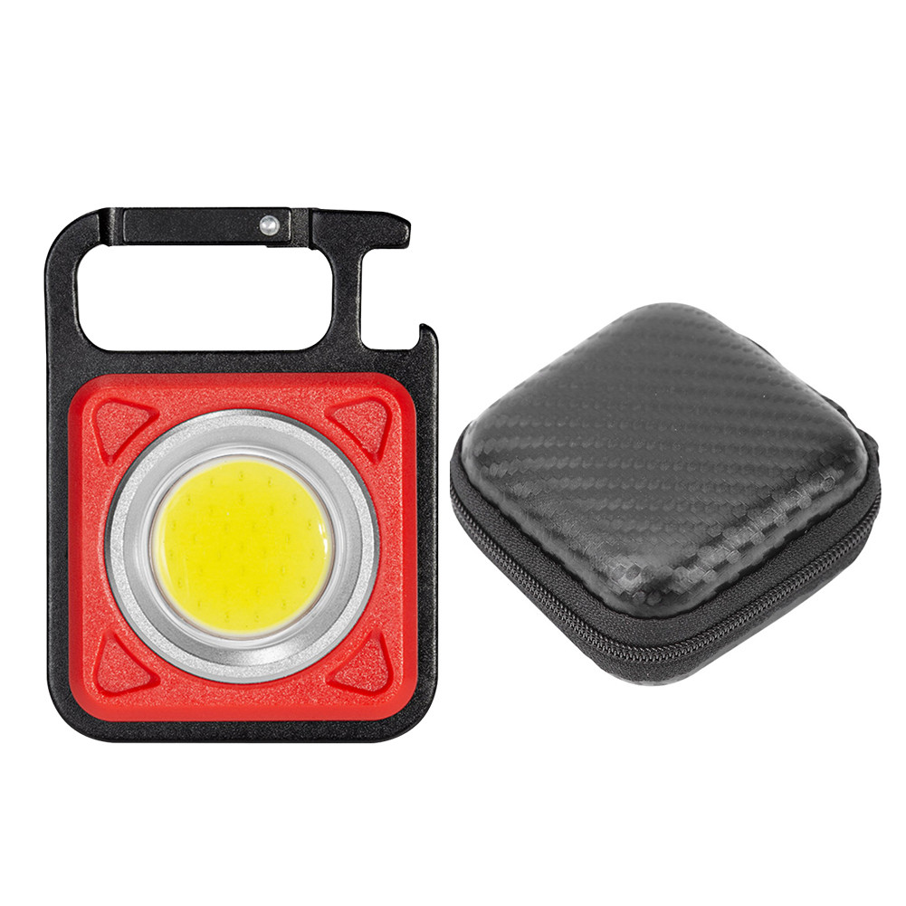 Mini lampe de poche Led porte-clés lumière Portable Usb Rechargeable  Ultra-léger lampe de poche Portable pour randonnée Camping rouge