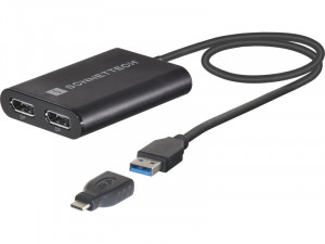 Adaptateur DisplayLink USB vers Dual DisplayPort 1.2 4K Sonnet USB3-DDP4K ADPSON0056-20