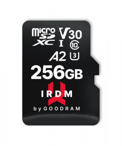GOODRAM IRDM microSDXC 256GB V30 UHS-I U3 + adaptateur 690237-20