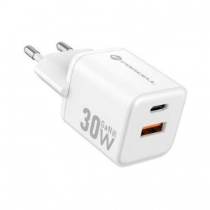Forcell Adaptateur Secteur 2 Ports (Port Type A et Type C, 30W, Blanc) Emballage Original 375484-20