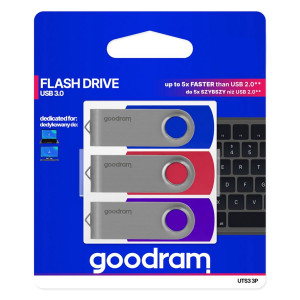 GOODRAM UTS3 USB 3.0 128GB Pack de 3, mix 690209-20