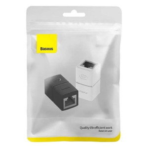 Baseus AirJoy Series Network Connector RJ-45 Ethernet Cable Connector 2pcs, Black (B00131100111-00) DA221619-20
