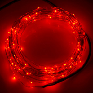 10m 12V 6W 500LM SMD-0603 LED Silver Wire String Light Festival Lamp / Décoration Light Strip, Red Light S1120R5-20