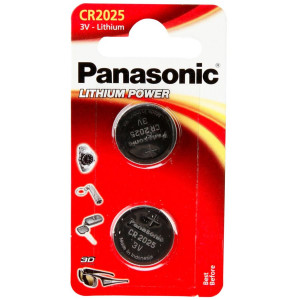 1x2 Panasonic CR 2025 Lithium Power 504901-20