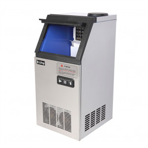 Machine à glaçons US ZOKOP Machine à glaçons commerciale à couverture transparente en acier inoxydable SKF-B30F-C-32R C09801_US7219-20