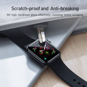 Baseus iWatch 0.2 mm, Full-screen curved T-Glass soft screen protector 44mm, Black (SGAPWA4-H01) DA18940-20