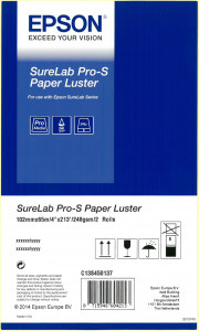 1x2 Epson SureLab Pro-S papierBP lustré 102 mm x 65 m 248 g 440400-20