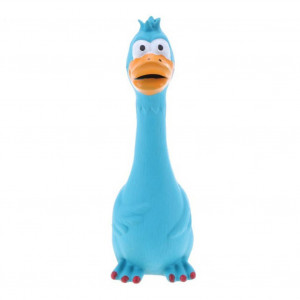 Latex naturel Screaming Chicken Squeeze Sound Toy Anti-squeeze Résistant aux morsures Chien Squeaker Chew Training Toys Produits pour animaux de compagnie bleu C71783LEC2840-20