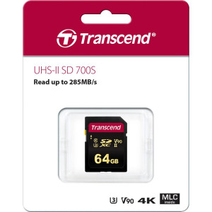 Transcend SDXC 700S 64GB Class 10 UHS-II U3 V90 397672-20