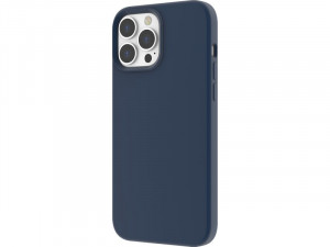 Coque iPhone 13 Pro Max silicone magnétique (comp MagSafe) Bleu marine Novodio IPXNVO0245-20