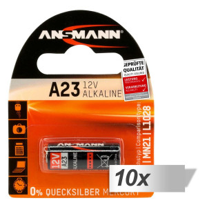 10x1 Ansmann Alcaline A23 12 V pour télécommandes 486663-20