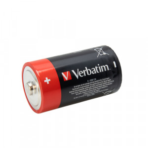 1x2 Verbatim Alkaline Batterie Mono D LR 20 49923 495448-20