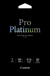 Canon PT-101 10x15 cm, 20 sheet Photo Paper Pro Platinum 300 g 273182-20