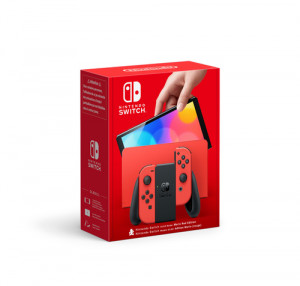 Nintendo Switch (modèle OLED) Edition Mario (rouge) 828291-20