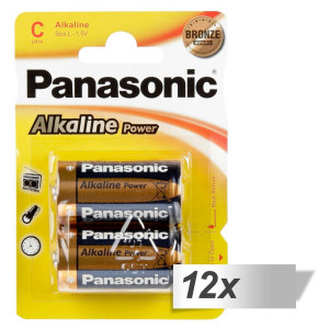 12x2 Panasonic Alkaline Power Baby C LR 14 464641-20
