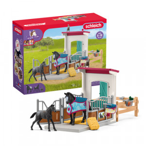 Schleich Club hippique 42611 Box avec jument et poulain 792864-20