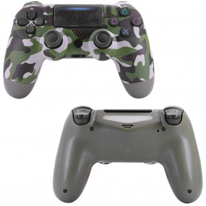 Pour PS4/Slim Controller Bluetooth 4.0 Mobile Gamepad avec Light Bar Green camouflage C0277NTZJ16782-20
