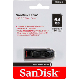 SanDisk Ultra USB 3.0 64GB up to 100MB/s SDCZ48-064G-U46 720596-20