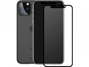 Novodio coque Noir translucide et vitre de protection pour iPhone 11 Pro Max IPXNVO0084D-20