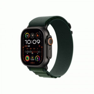 Apple Watch Ultra 2 GPS + Cellular 49mm Titanium Black Case with Dark Green Alpine Loop Large EU MX4T3 DP66500441-20