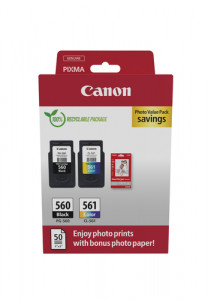 Canon PG-560 / CL-561 Photo Value Pack 829943-20