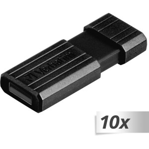 10x1 Verbatim Store n Go 16GB Pinstripe USB 2.0 noir 49063 305363-20