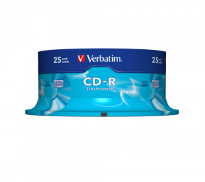 1x25 Verbatim CD-R 80 / 700MB 52x Speed Extra Protection 441791-20
