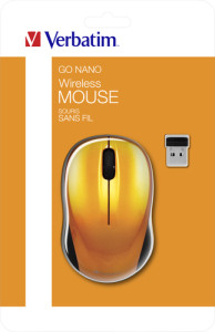 Verbatim Go Nano Wireless souris sans fil, orange 49045 625781-20