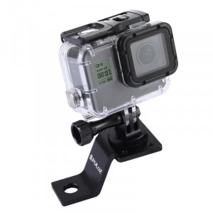 PULUZ Support en aluminium à alliage d'aluminium avec adaptateur et vis à trépied pour GoPro HERO5 Session / 5/4 Session / 4/3 + / 3/2/1, autres appareils photo sportifs (noir) SP114B8-20