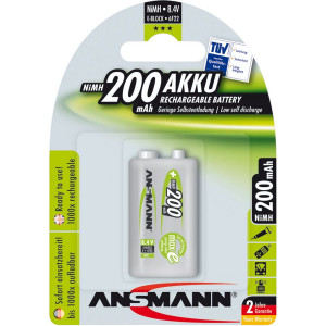 1 Ansmann maxE NiMH pile carrée 9V-Block 200 mAh 5035342 283815-20