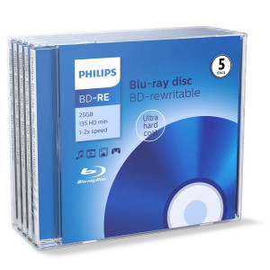 1x5 Philips Blu-Ray ReWritable 25GB 2x JC 513725-20